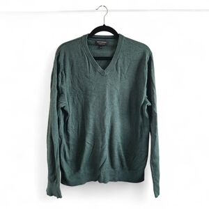 Banana Republic Men's V-Neck Sweater - Deep Green